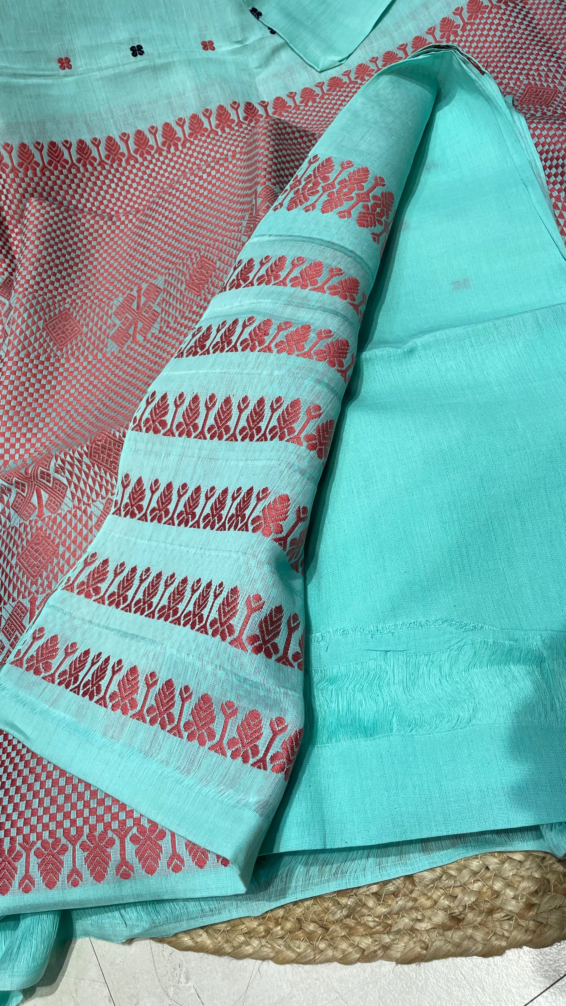 Premium Quality Nuni Cotton Mekhela Sador