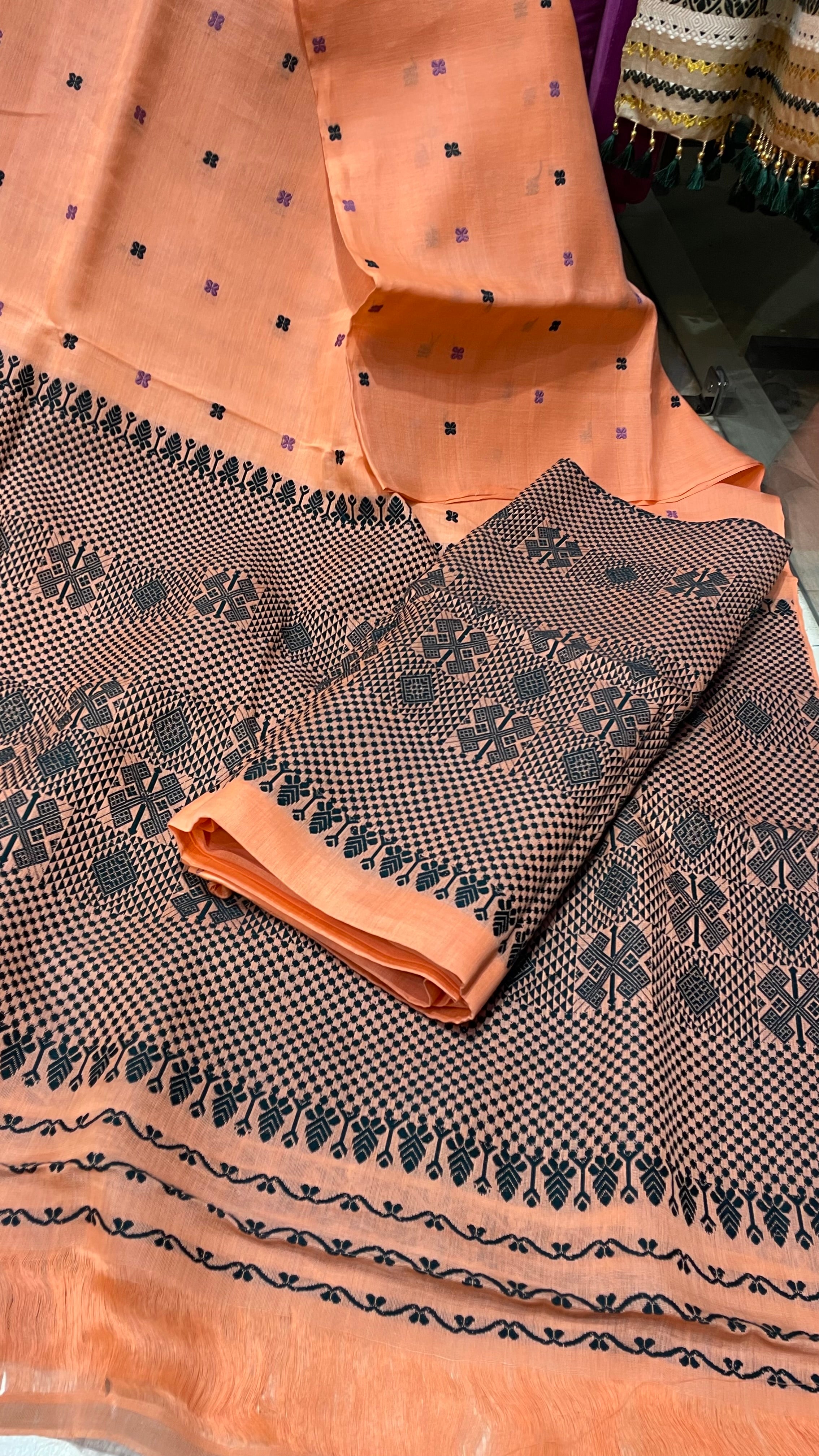 Premium Quality Nuni Cotton Mekhela Sador