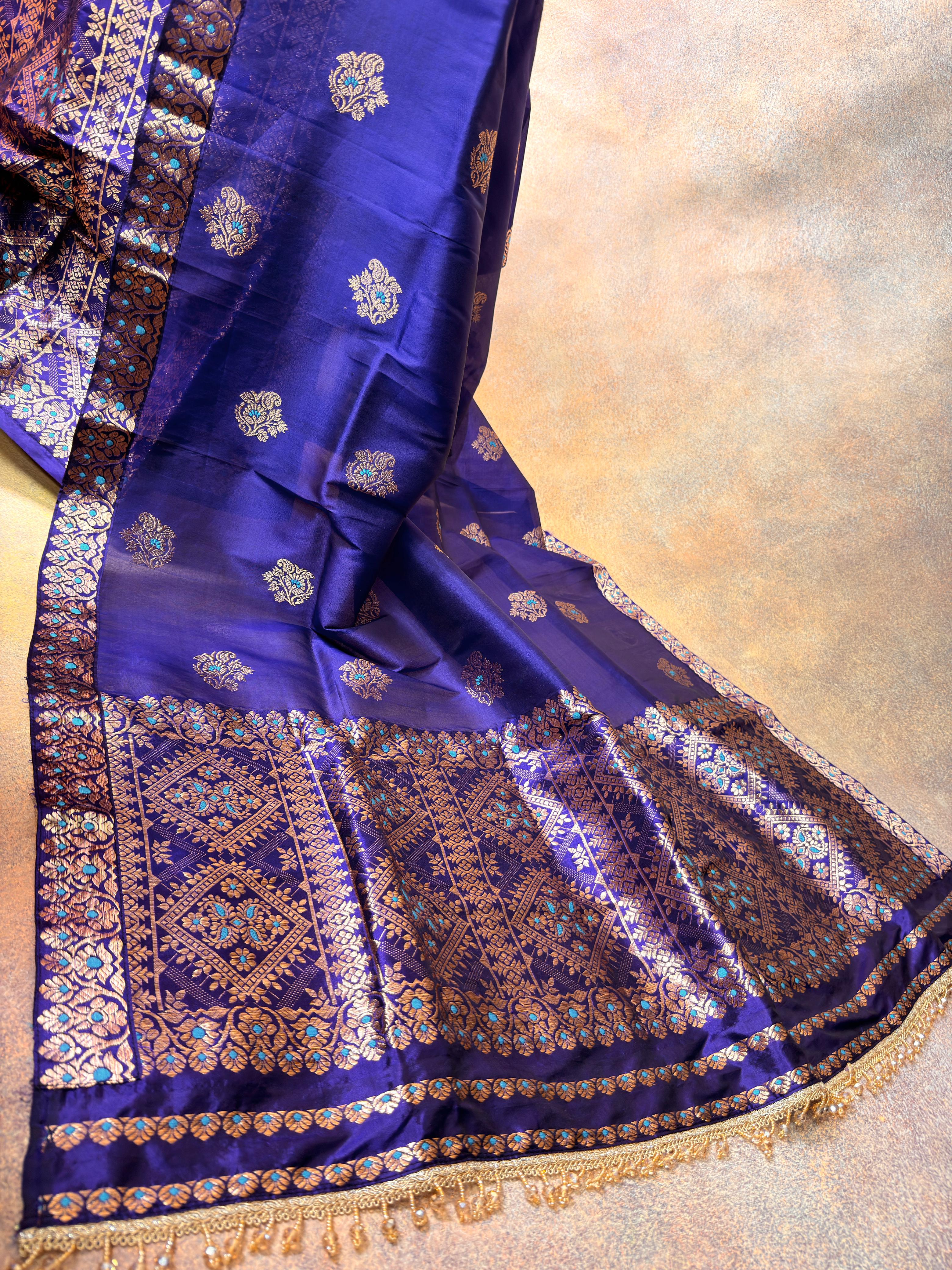 Pure Kesapat Silk Mekhela Sador with Pure Paat Blouse