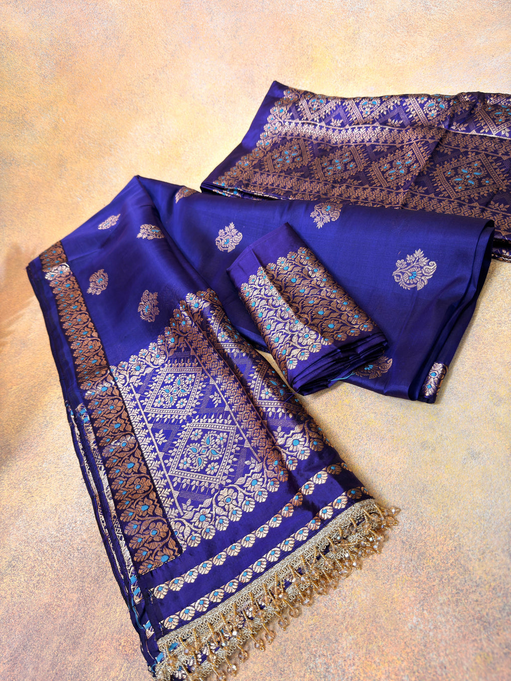 Pure Kesapat Silk Mekhela Sador with Pure Paat Blouse