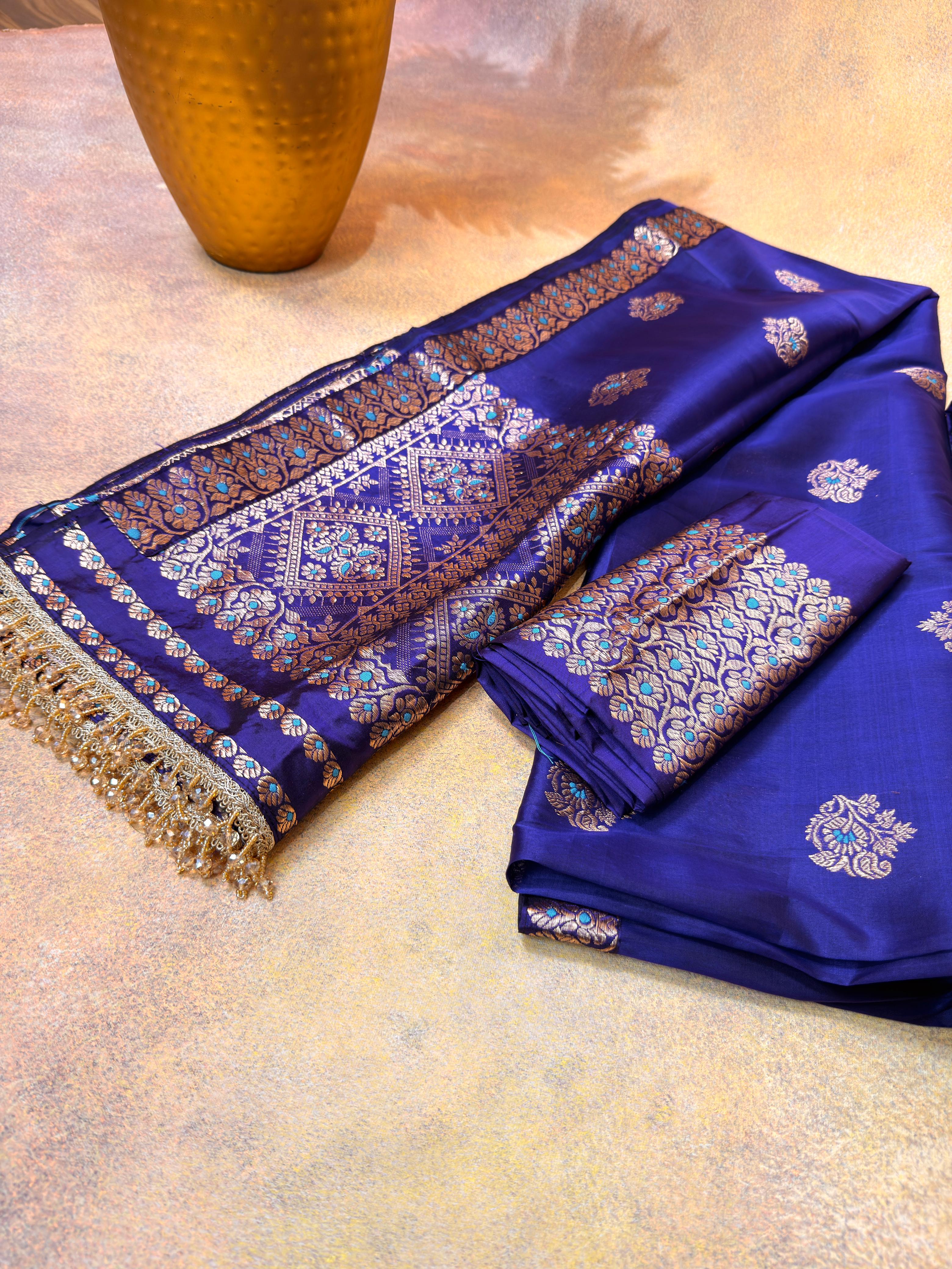 Pure Kesapat Silk Mekhela Sador with Pure Paat Blouse
