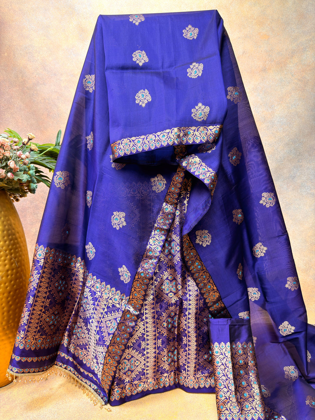Pure Kesapat Silk Mekhela Sador with Pure Paat Blouse