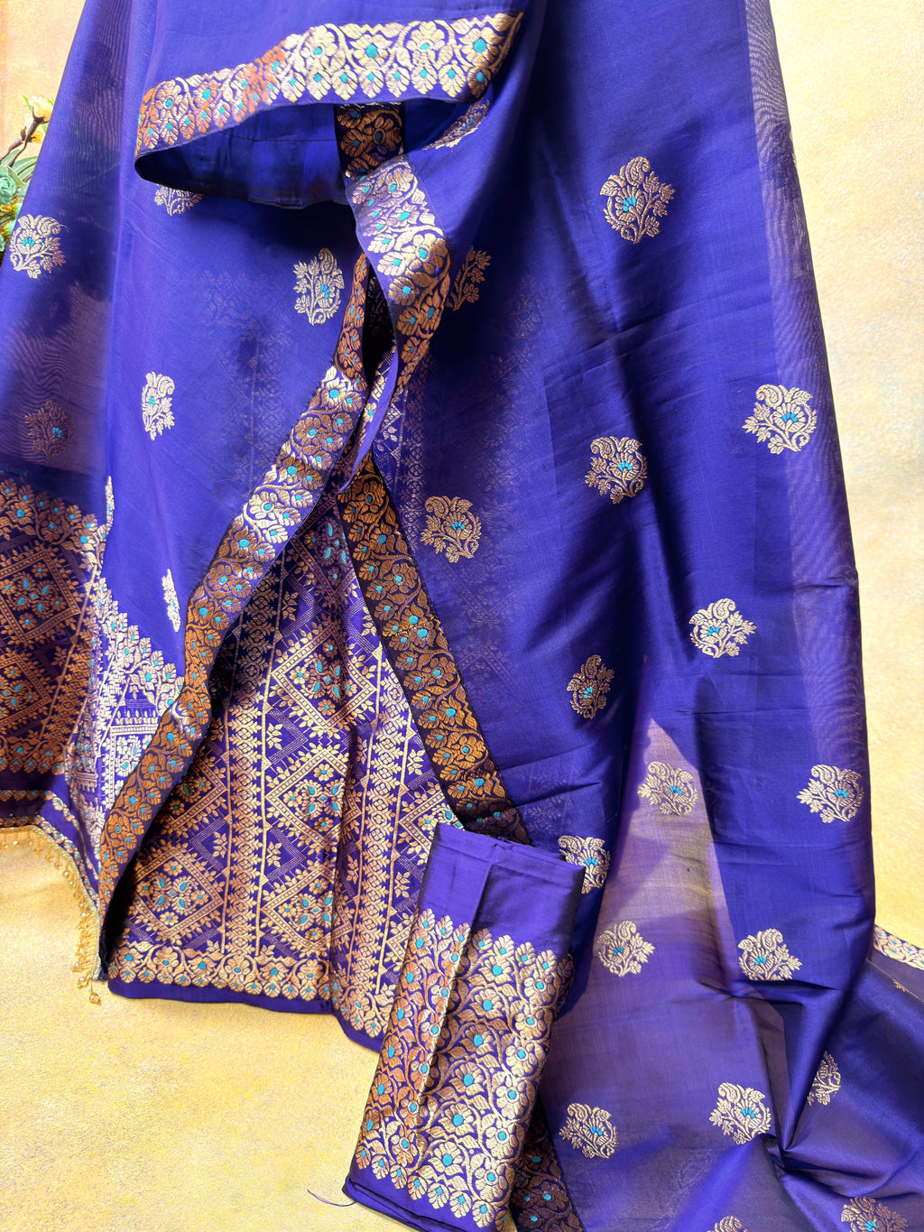 Pure Kesapat Silk Mekhela Sador with Pure Paat Blouse