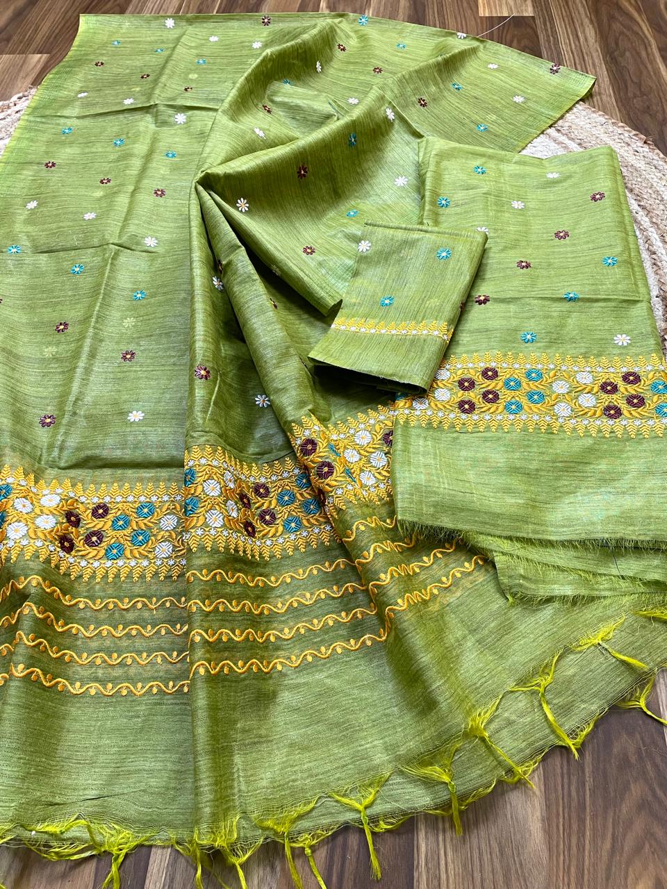 Semi Ghisa Jura Mekhela Sador - Pink Mauve
