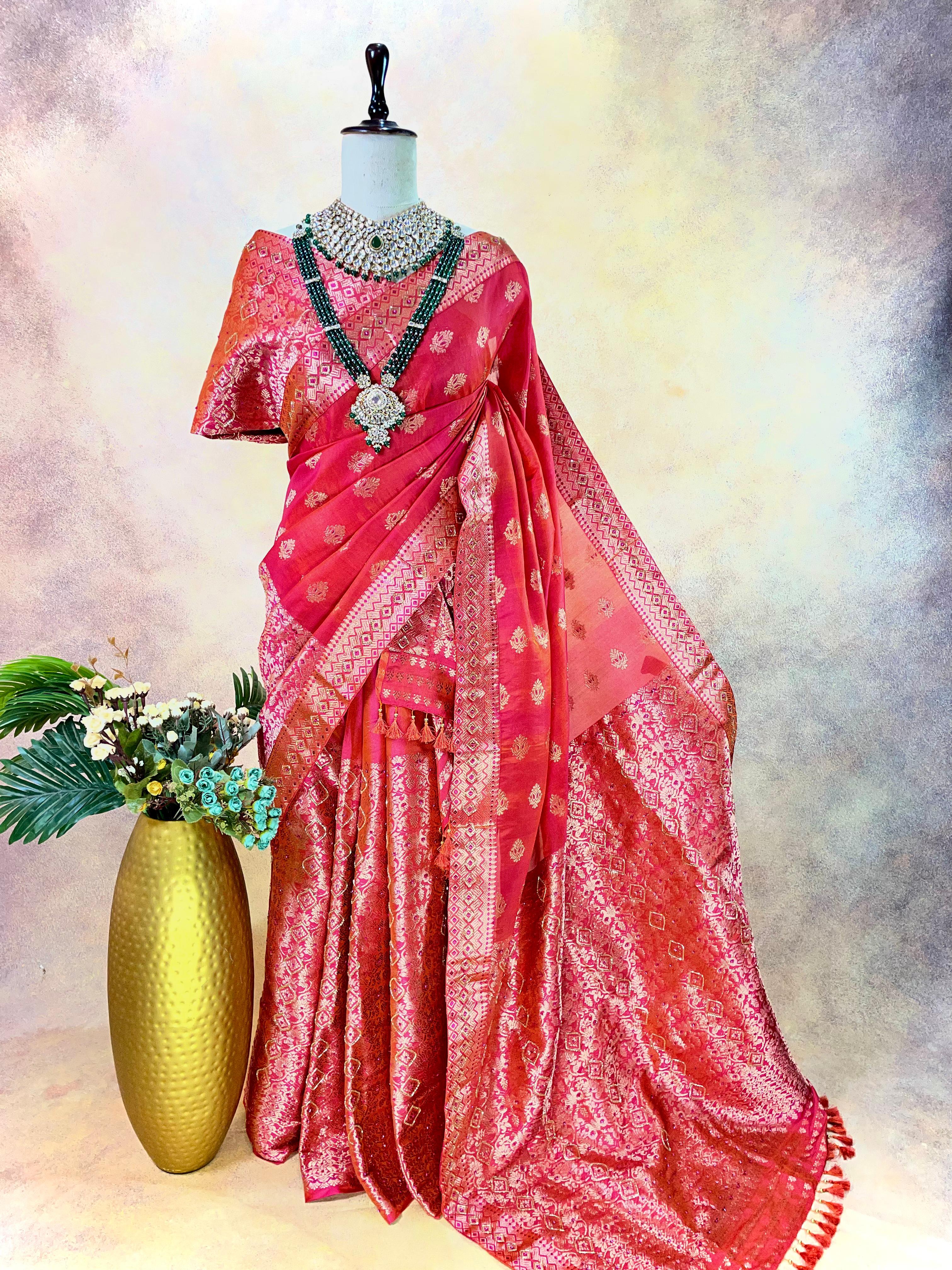 Royal pair designer assam silk